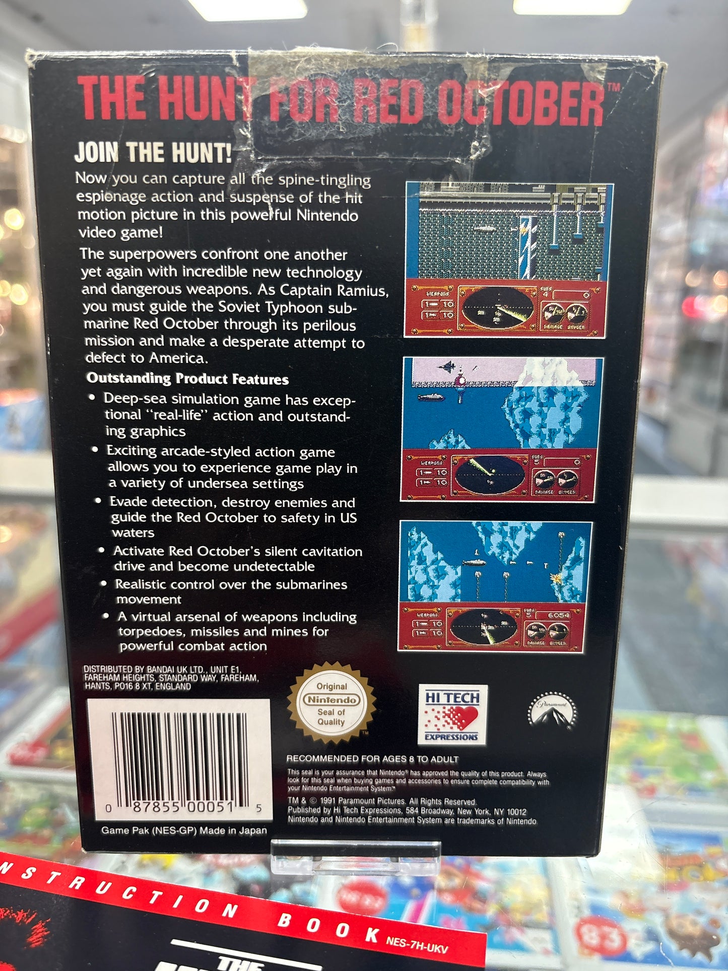 The Hunt for Red October - NES (Nintendo Entertainment System)