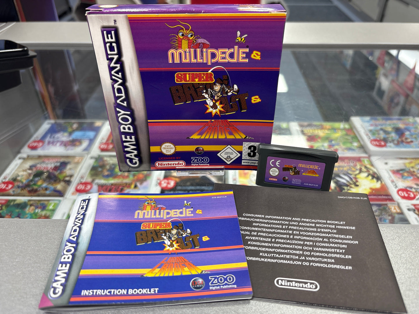 Millipede, Super Breakout & Lunar Lander - Nintendo GBA