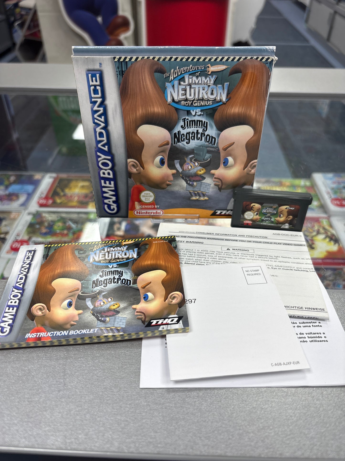 The Adventures of Jimmy Neutron Boy Genius vs Jimmy Negatron - Nintendo GBA