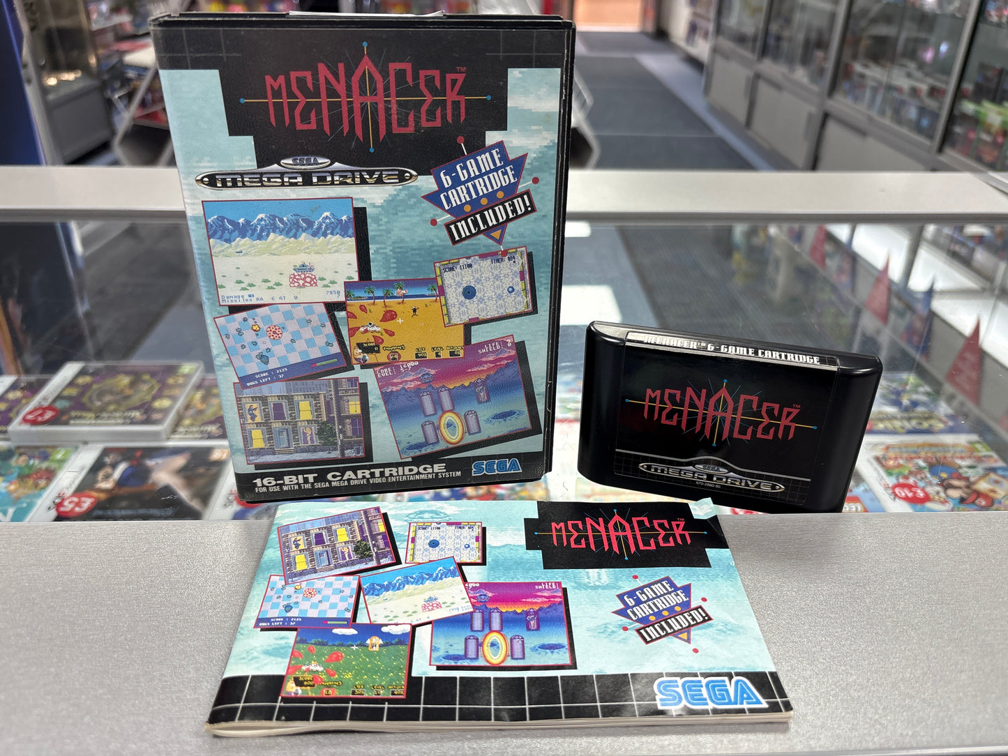 Menacer 6-Game Cartridge - Sega Megadrive