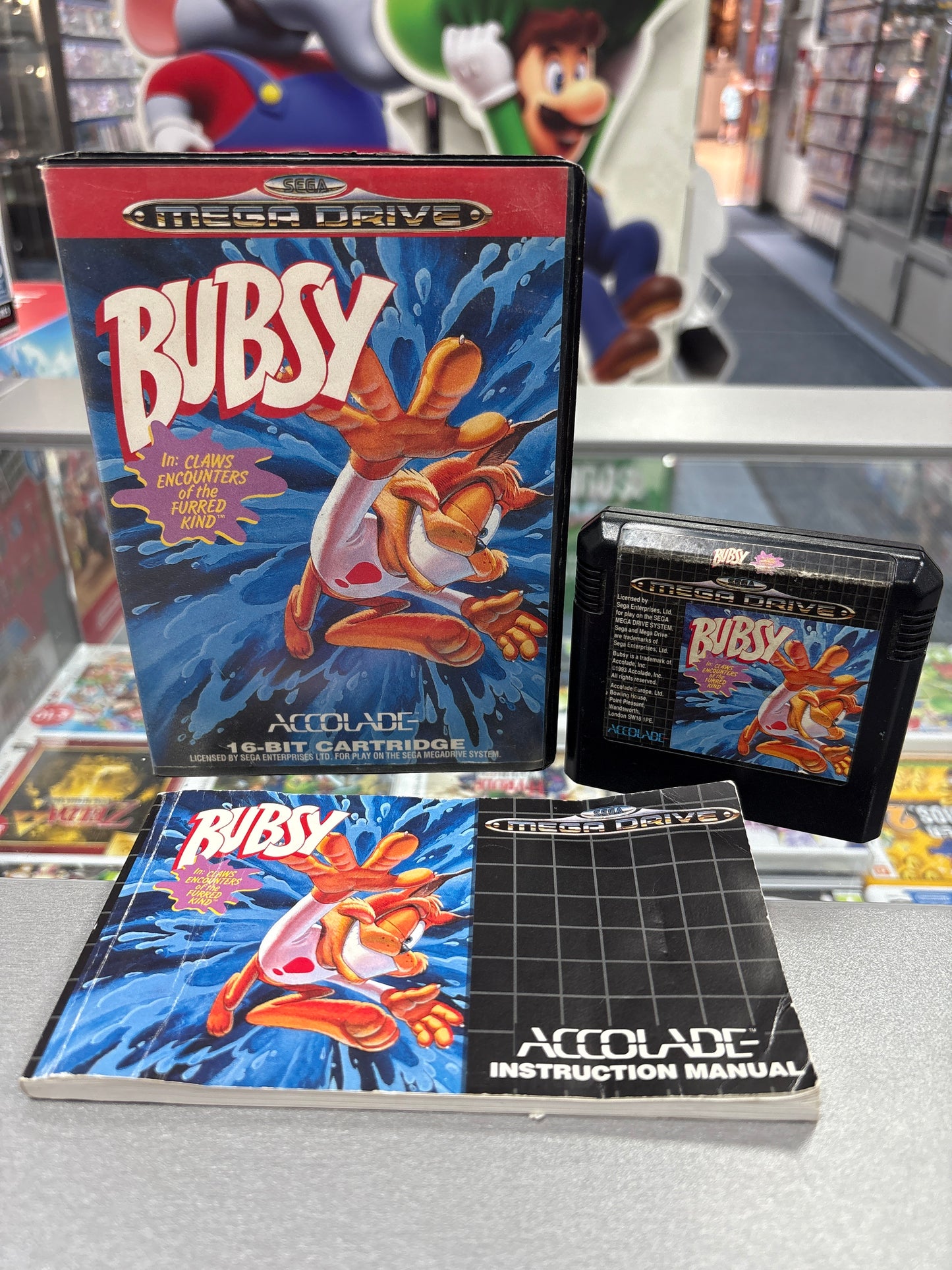 Bubsy in Claws Encounters of the Furred Kind - Sega Megadrive