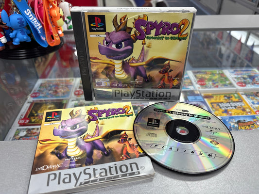 Spyro 2: Gateway to Glimmer - PS1 (Platinum Edition)