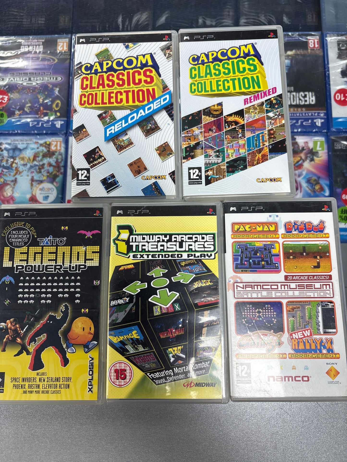 Various Retro PSP games