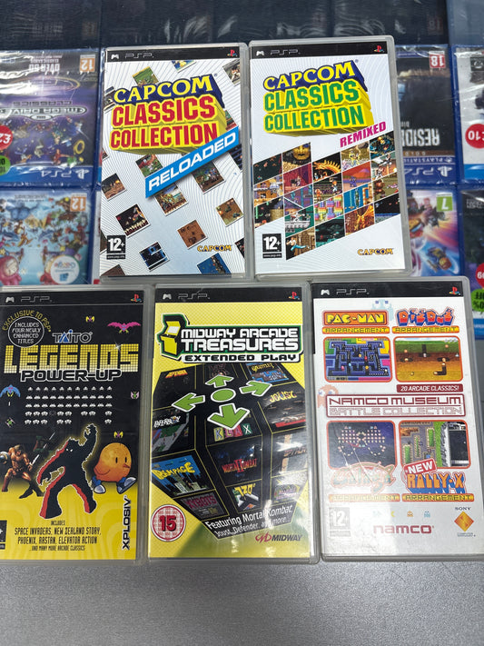 Various Retro PSP games