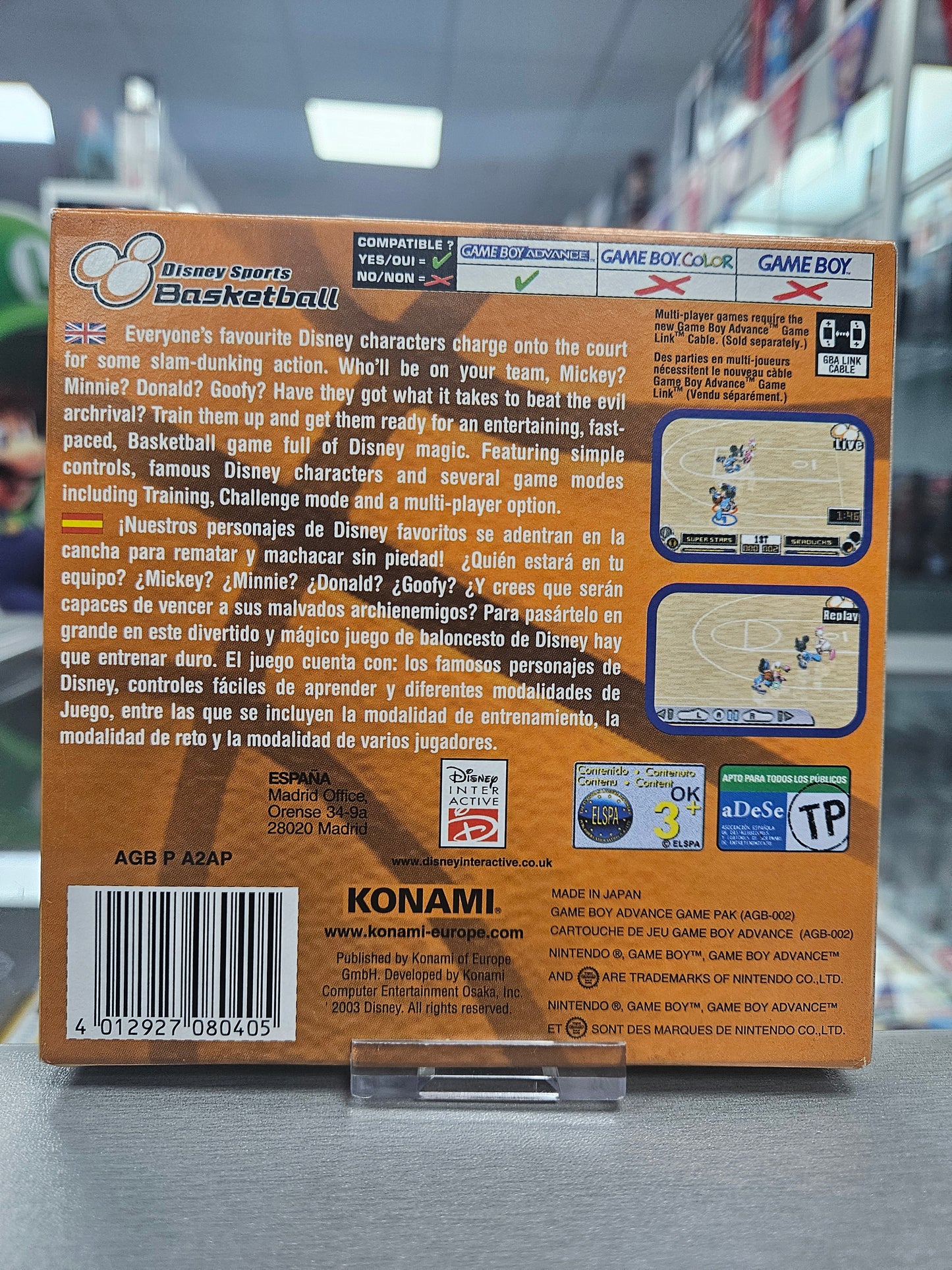 Disney Sports Basketball - GameBoy Advance (GBA)