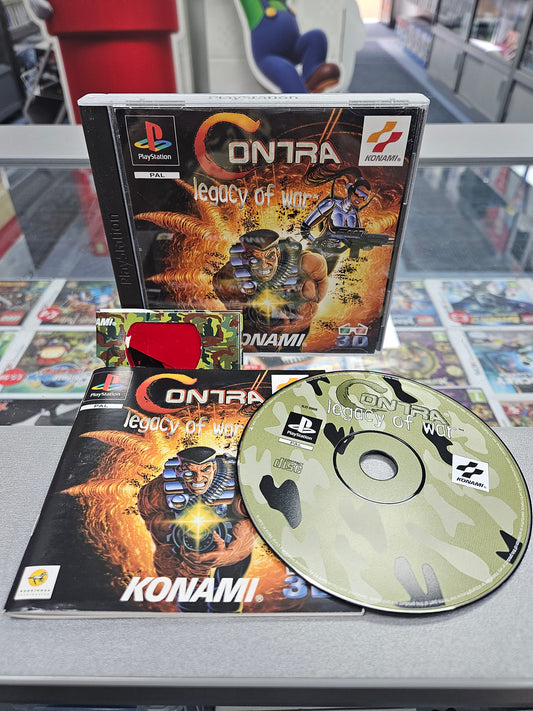Contra Legacy of War - PS1 + 3D Glasses