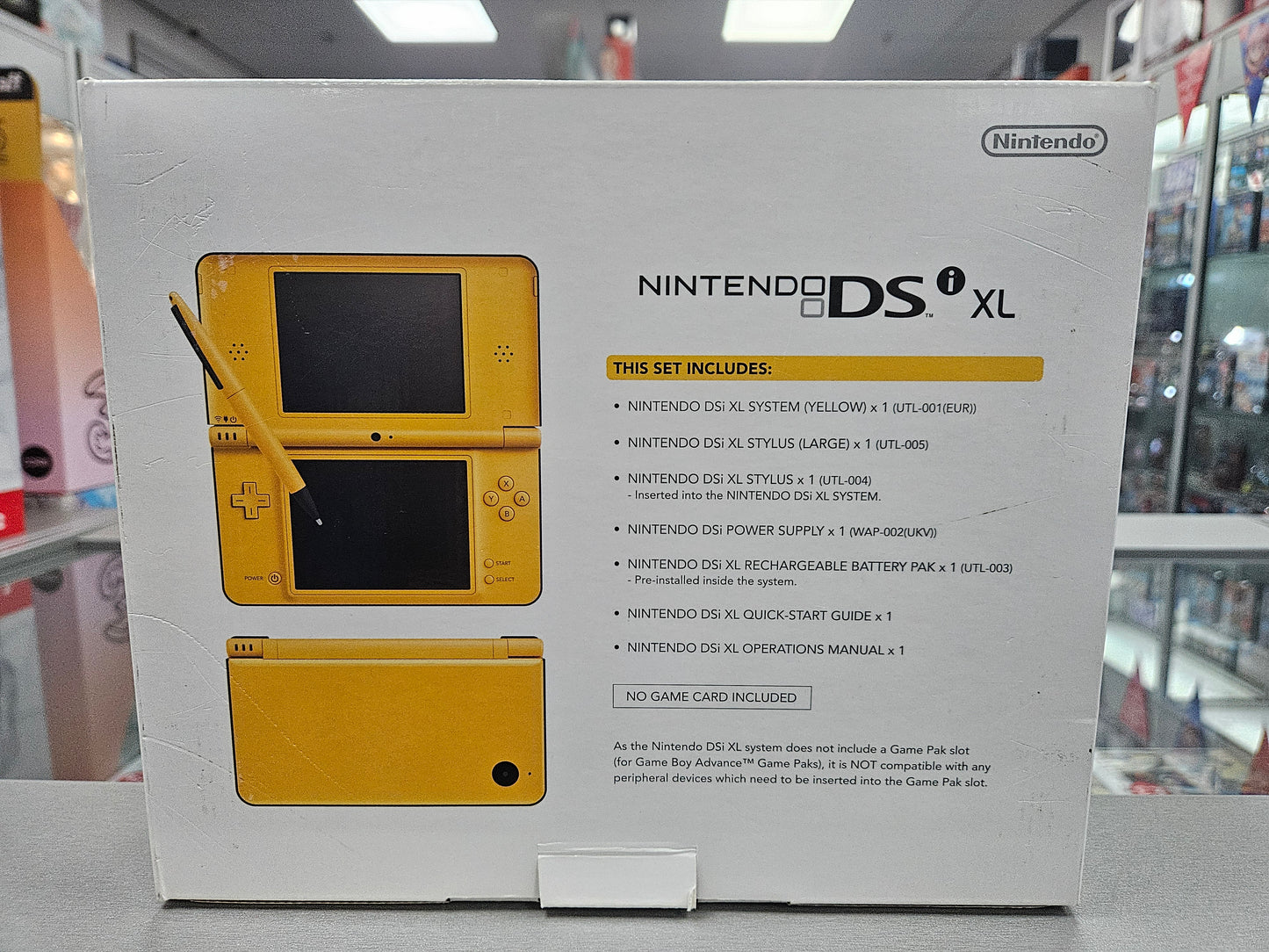 Yellow Nintendo DSi XL