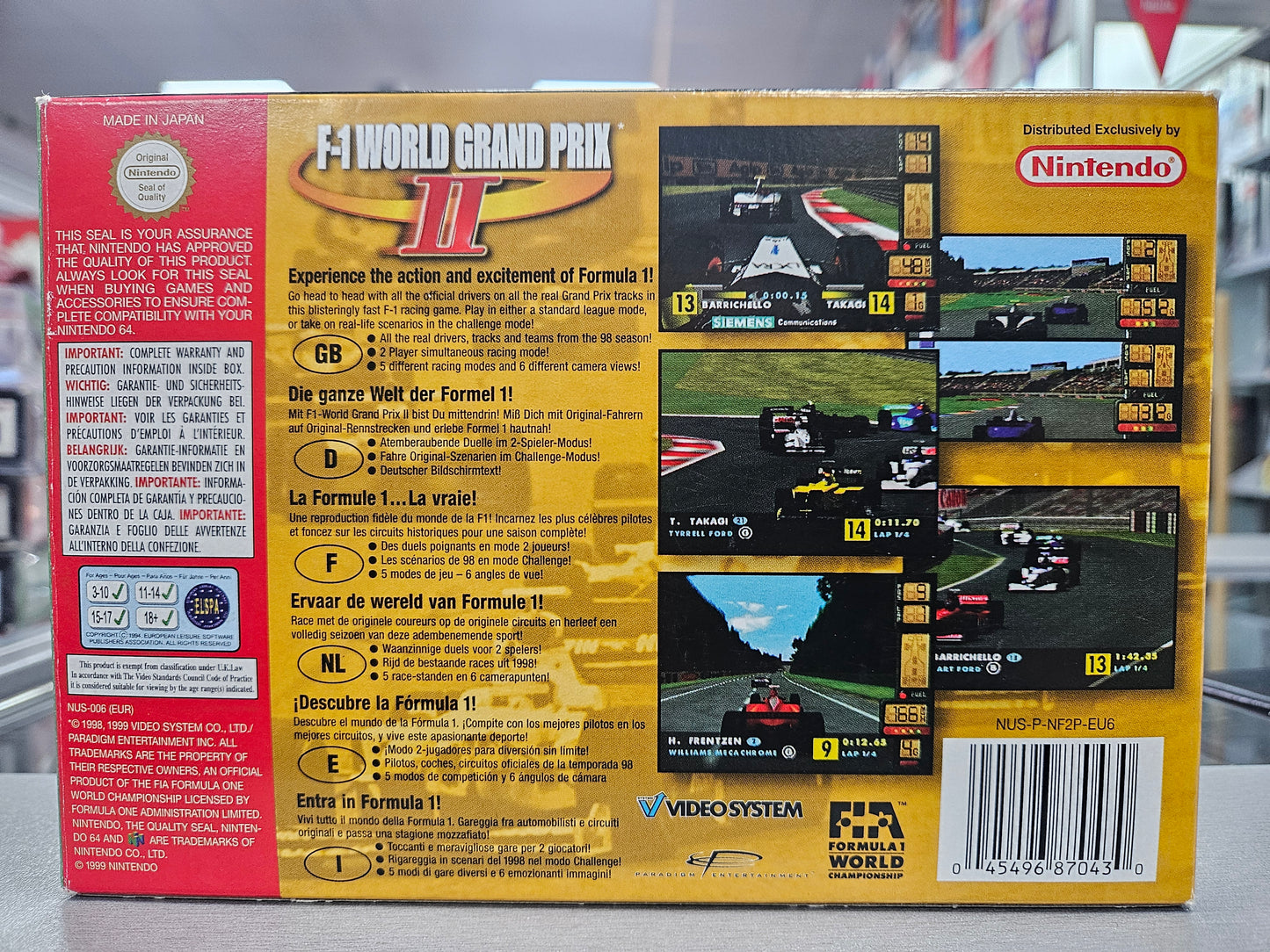 F-1 World Grand Prix II - N64